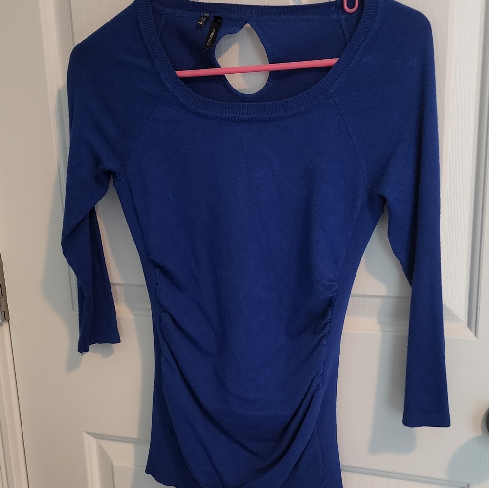 Blue 3/4 sleeve Maurices sweater
